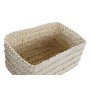 Set di Cestini DKD Home Decor 28 x 21 x 15 cm Fibra naturale