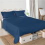 Lenzuolo Superiore HappyFriday Basic Blu Marino 240 x 270 cm