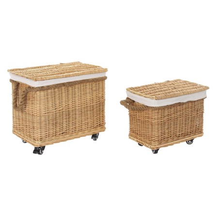 Set di Cestini DKD Home Decor vimini (48 x 33 x 43 cm)