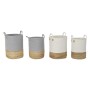 Set di Cestini DKD Home Decor 40 x 40 x 52 cm Fibra naturale Boho (2 Unità)