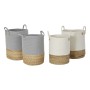 Set di Cestini DKD Home Decor 40 x 40 x 52 cm Fibra naturale Boho (2 Unità)