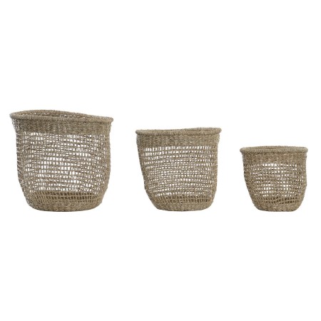 Set di Cestini DKD Home Decor 35 x 35 x 35 cm Boho