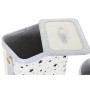 Set di Cesti DKD Home Decor Bianco Nero Grigio Dorato Bambù Stelle 41 x 31 x 42 cm (4 Pezzi) (2 Unità)