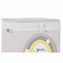 Set di Cesti DKD Home Decor Giallo Bianco Grigio Rosa Legno di paulownia Per bambini 40 x 30 x 55 cm (5 Pezzi) (5 Unità)