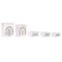 Set di Cesti DKD Home Decor Giallo Bianco Grigio Rosa Legno di paulownia Per bambini 40 x 30 x 55 cm (5 Pezzi) (5 Unità)