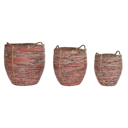 Set di Cestini DKD Home Decor Pesca Naturale Boho 52 x 52 x 58 cm