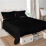 Lenzuolo Superiore HappyFriday Basic Nero 180 x 270 cm