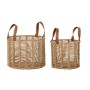 Set di Cestini DKD Home Decor 32 x 32 x 26 cm Metallo Corda 32 x 32 x 39 cm Boho