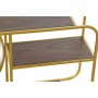 Specchio da parete DKD Home Decor Specchio Dorato Metallo Legno Marrone (100 x 18 x 40 cm)