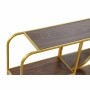 Specchio da parete DKD Home Decor Specchio Dorato Metallo Legno Marrone (100 x 18 x 40 cm)