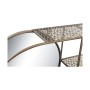 Specchio da parete DKD Home Decor Specchio Dorato Metallo Moderno (80 x 13 x 35 cm)