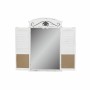 Specchio da parete DKD Home Decor Specchio Nero Legno Finestre Bianco (60 x 7 x 94 cm)