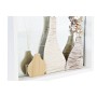 Specchio da parete DKD Home Decor Cristallo Naturale Bianco 30 x 4 x 40 cm Legno MDF Cottage (2 Unità)