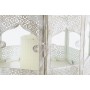 Lanterna DKD Home Decor 2 Unità Bianco Dorato Metallo Cristallo Arabo Finitura invecchiata 30 x 30 x 71 cm (2 Unità)