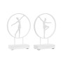 Statua Decorativa DKD Home Decor 23 x 9 x 33 cm Bianco Ballerina Classica (2 Unità)