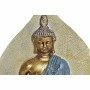 Statua Decorativa DKD Home Decor Azzurro Rosso Arancio Dorato Buddha Orientale 15,5 x 5 x 20,7 cm (3 Unità)