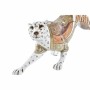 Statua Decorativa DKD Home Decor Bianco Multicolore Arancio Bianco/Arancione Leopardo Coloniale 30 x 40 cm 37 x 10 x 13 cm