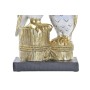 Statua Decorativa DKD Home Decor 14,5 x 9 x 26 cm Gufo Dorato Bianco