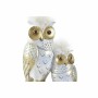 Statua Decorativa DKD Home Decor 14,5 x 9 x 26 cm Gufo Dorato Bianco