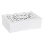 Custodia per orologi DKD Home Decor Bianco Cristallo Legno MDF 29 x 20 x 9 cm (12 Unità)