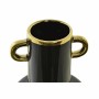 Vaso DKD Home Decor Porcellana Nero Dorato Bicolore Moderno 15 x 15 x 29 cm