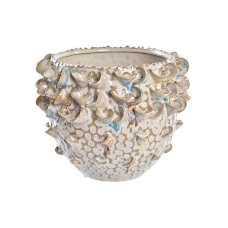 Vaso DKD Home Decor Marrone Porcellana Mediterraneo 17 x 17 x 13 cm