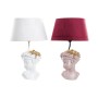 Lampada da tavolo DKD Home Decor Rosso Resina Rosa chiaro 220 V 50 W 30 x 30 x 49 cm (2 Unità)