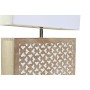 Lampada da tavolo DKD Home Decor Marrone Poliestere Bianco Legno di mango 50 W (33 x 12 x 41 cm)