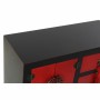 Ingresso DKD Home Decor 63 x 27 x 83 cm Abete Nero Arancio Plastica Legno MDF