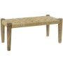 Panca DKD Home Decor Naturale Corda Legno di mango (88 x 42 x 39,5 cm)