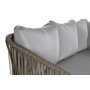 Divano e Tavolo DKD Home Decor Cristallo rattan sintetico Acciaio (190 x 190 x 70 cm)