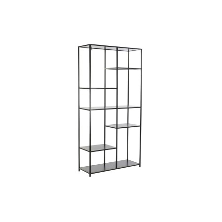 Scaffale DKD Home Decor Nero Metallo (90 x 33 x 180 cm)