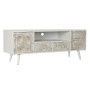 Mobile TV DKD Home Decor Bianco Beige 136 x 40,5 x 52 cm