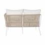 Divano da Giardino DKD Home Decor Beige Alluminio Corda 196 x 75 x 68,5 cm