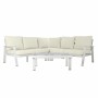 Divano da Giardino DKD Home Decor Bianco Alluminio Cristallo 86 cm 212 x 212 x 86 cm