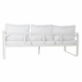 Divano da Giardino DKD Home Decor Bianco Alluminio 78 cm 184 x 72 x 78 cm