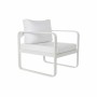 Divano da Giardino DKD Home Decor Bianco Alluminio 78 cm 184 x 72 x 78 cm