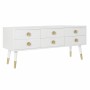 Mobile TV DKD Home Decor Bianco Dorato Abete Legno MDF 120 x 42 x 54 cm