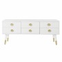 Mobile TV DKD Home Decor Bianco Dorato Abete Legno MDF 120 x 42 x 54 cm