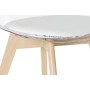 Sedia da Sala da Pranzo DKD Home Decor Bianco Trasparente Naturale Legno Policarbonato 54 x 47 x 81 cm