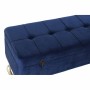 Panca DKD Home Decor  Azzurro Dorato Metallo Velluto (90 x 40 x 47 cm)