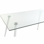 Tavolo da Pranzo DKD Home Decor Cristallo Metallo Bianco (135 x 75 x 75 cm)