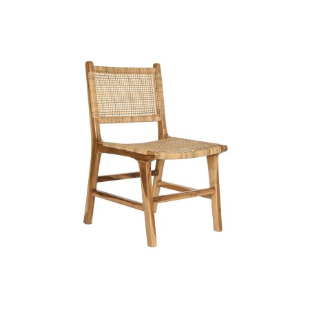 Sedia DKD Home Decor 51 x 48 x 86 cm 51 x 54 x 86 cm Naturale Teca Marrone Chiaro Rattan