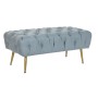 Panca DKD Home Decor  103 x 46 x 42 cm Azzurro Dorato Metallo