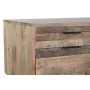 Scrivania DKD Home Decor Nero Naturale Metallo Legno di mango 150 x 60 x 85 cm