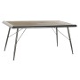 Tavolo da Pranzo DKD Home Decor Abete Naturale Metallo Grigio chiaro 161 x 90 x 75 cm