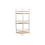 Scaffale da Bagno DKD Home Decor Bambù Alluminio Metallo cromato inossidabile Naturale 19,5 x 19,5 x 47 cm