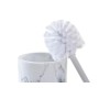 Scopino per il Bagno DKD Home Decor Bianco Naturale Metallo Resina Caucciù Marmo Scandi 30 x 40 cm 10,3 x 10,3 x 38 cm