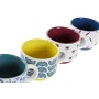 Tazza DKD Home Decor Giallo Azzurro Multicolore Turchese Rosso Granato Metallo Gres 150 ml