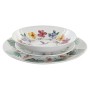 Set di Stoviglie DKD Home Decor Bianco Multicolore Porcellana Tropicale 18 Pezzi